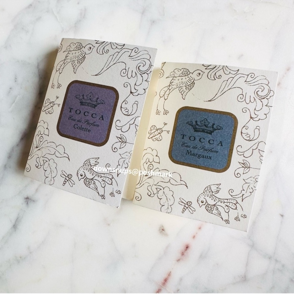 Tocca samples Colette and Margaux